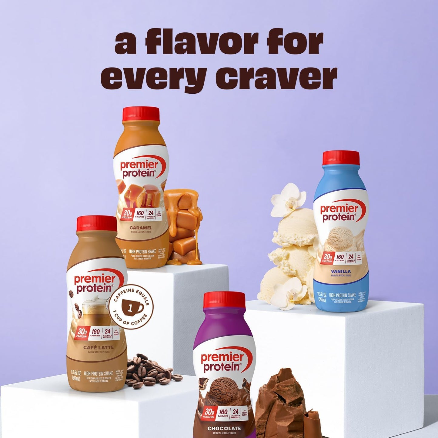 Shake, Chocolate, 30G Protein, No Added Sugar, 24 Vitamins & Minerals to Support Immune Health, 11.5 Fl Oz, 12 Pack (Packaging May Vary)