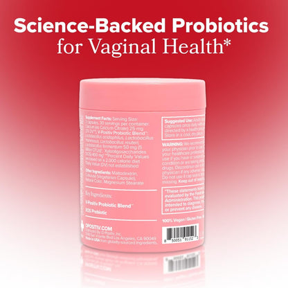 O Positiv URO Vaginal Probiotics for Women pH Balance with Prebiotics & Lactobacillus Probiotic Blend - Vaginal Health Supplement - Promote Healthy Vaginal Odor & Vaginal Flora, 60 Count (Pack of 1)