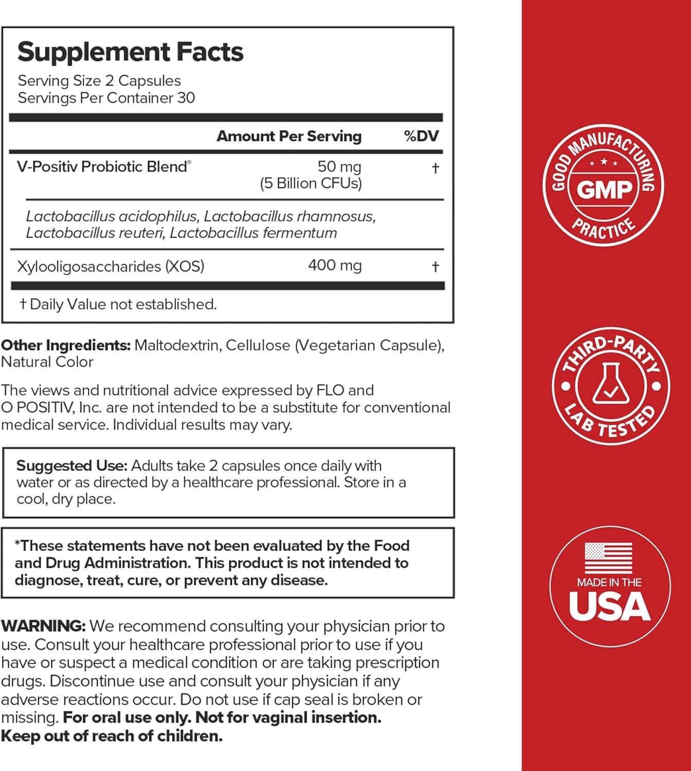 URO Vaginal Probiotics for Women Ph Balance with Prebiotics & Lactobacillus – Vaginal Health Supplement – Promote Healthy Vaginal Odor & Flora, 60 Count (Pack of 1), 1 Month Supply